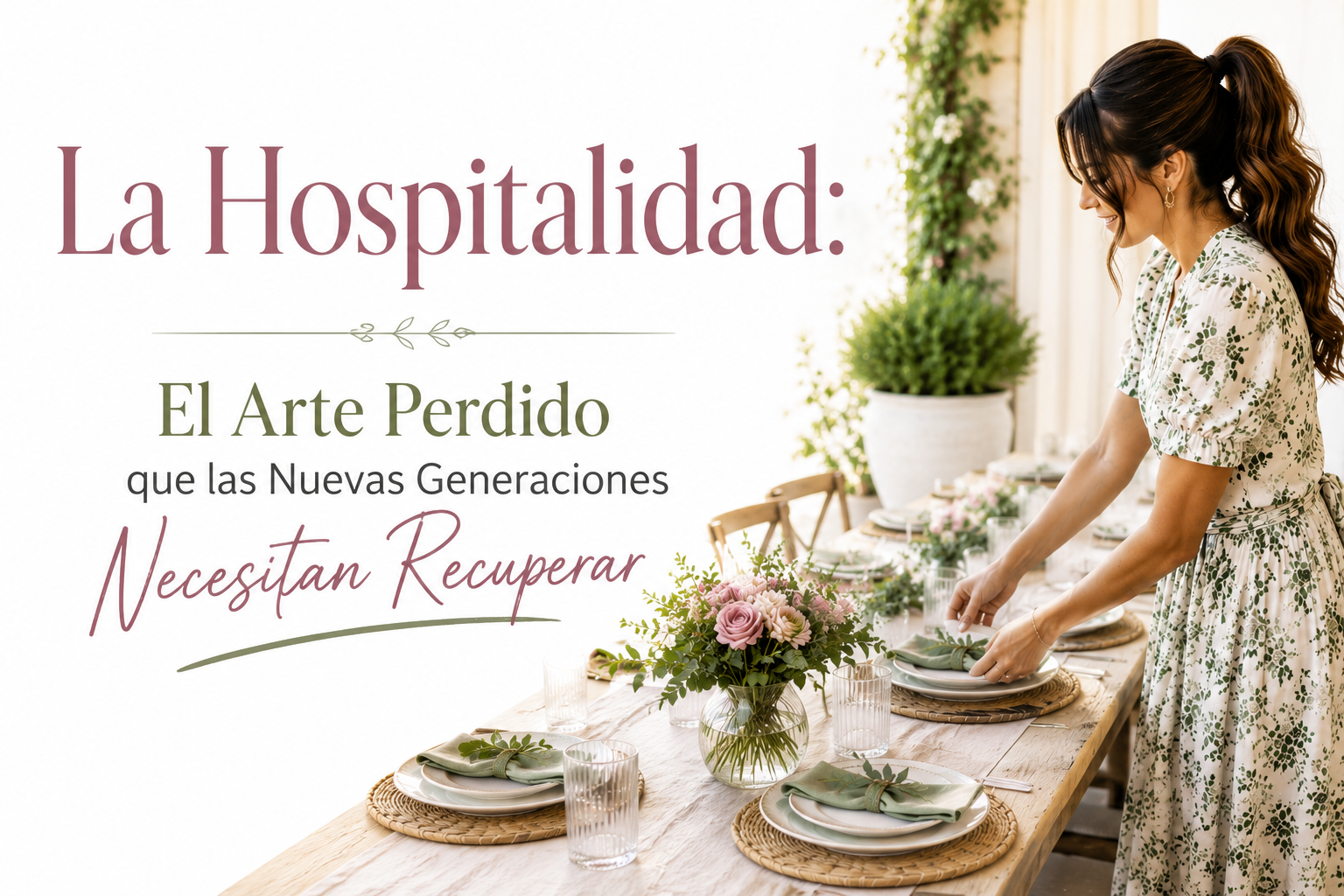 La Hospitalidad: El Arte Perdido que las Nuevas Generaciones Necesitan Recuperar