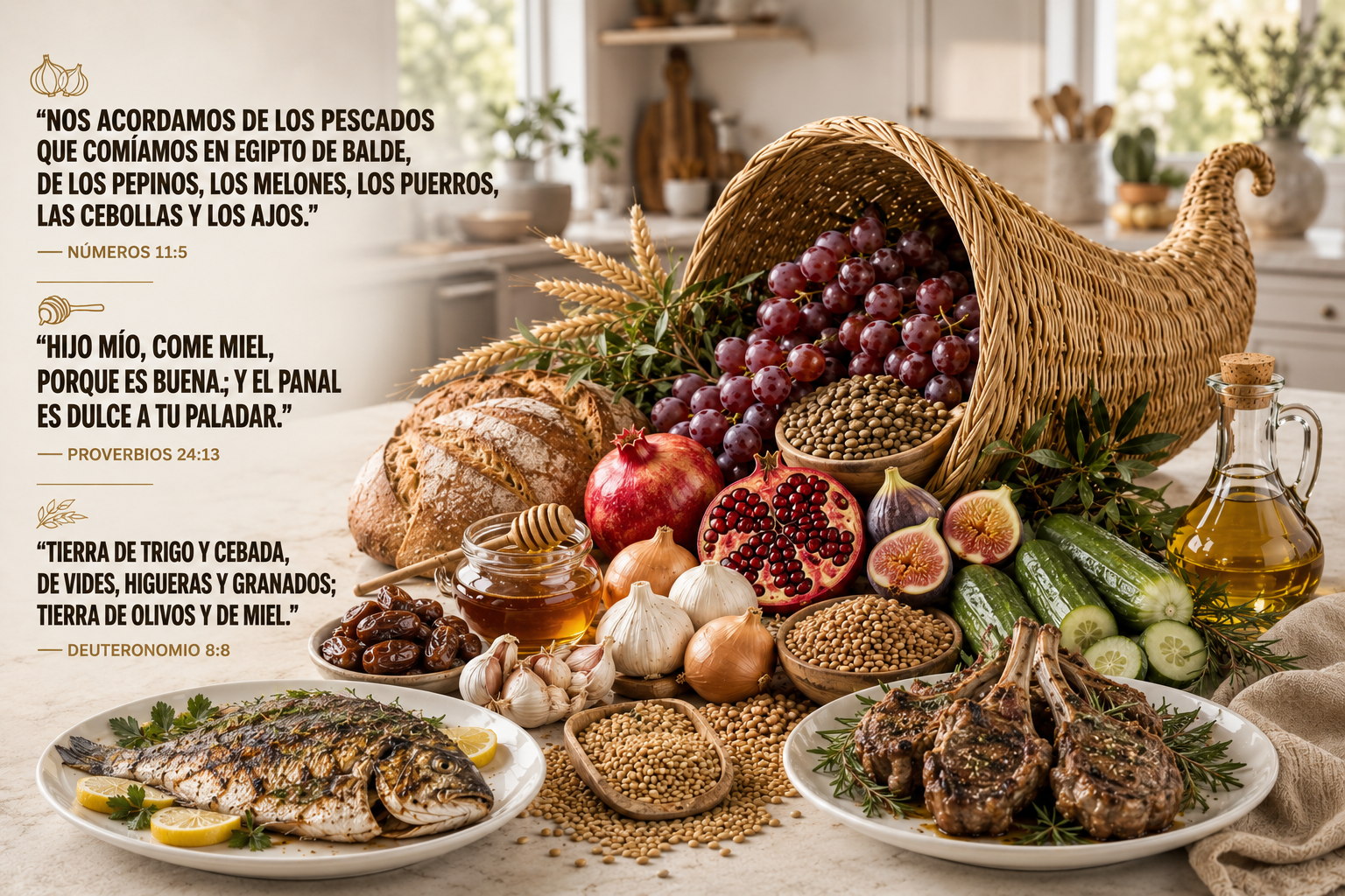 La Cocina Bíblica Mediterránea: 15 Superfoods que Siguen Nutriendo a las Familias de Hoy